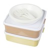 sanko- Plastic Lunch Boxes Family Size Rio Pack L Shape