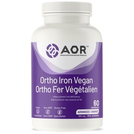 AOR - Ortho Iron Vegan - 60 Capsules - Helps Prevent Iron Defiency