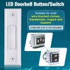 Saillong 1 Piece Lighted Doorbell Button, Christmas Wall Mounted Garage