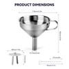 ELEGOO 3D Stainless Steel Funnel, Resin Metal Funnel Filter Cup