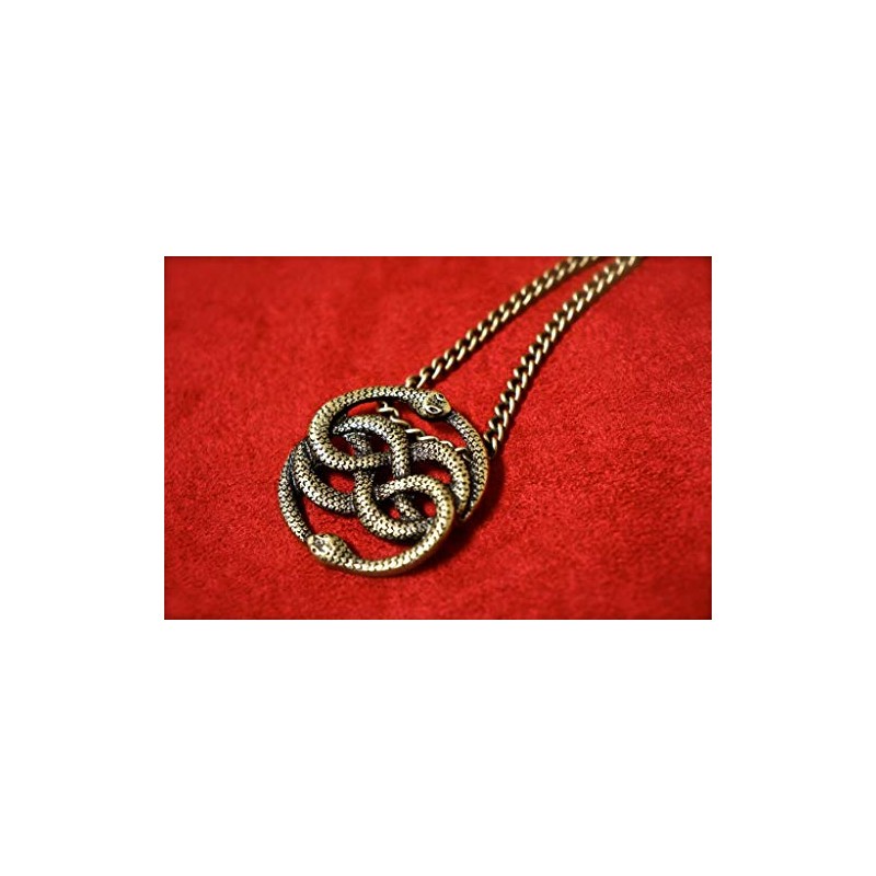 Auryn - Collar con colgante en tono dorado (inspirado en