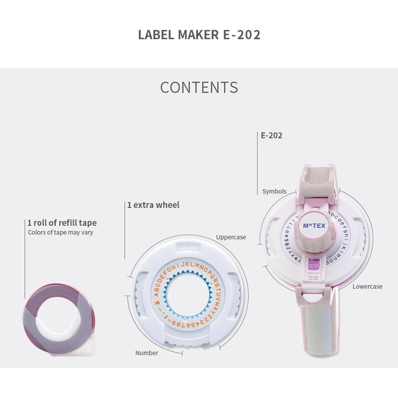 Motex Embossing Label Maker, Labeling Tool, Old School Label Maker,