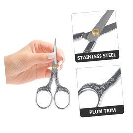 TOVINANNA Set of 2 Vintage Style Plum Blossom Scissors Nail Clippers Trimmer Manicure Tool Durable and Chic