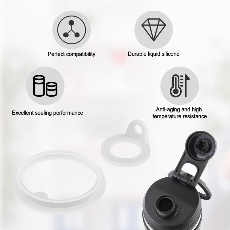 XIHIRCD 4pcs Gasket Replacement for Takeya Actives, Silicone Sealing Ring