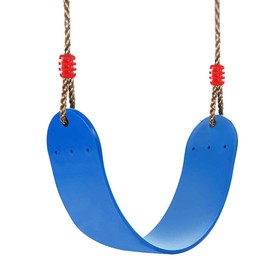 Braoses Elastic Children's Swing Colour EVA Soft Board U-Swing Board Swing Seat Swing Board Maximum Load Approx. 150 kg Swing for Children Garden Outdoor (Blue)