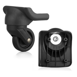 TarppedRock Replacement Luggage Wheels for Suitcases, Set of 2, Luggage Wheels Replacement Left & Right Spinner Wheels for Suitcase Travel Customs Case (TR44R - 2 Pcs)