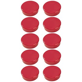 Dahle 95538 Magnete (Durchmesser 38 mm) 10 Stück, rot