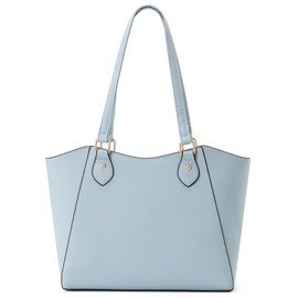 CHICAROUSAL Tote Bag for Women Large Handbags and Purses for Women PU Leather Womens Shoulder Bags (alz Light Blue YB)