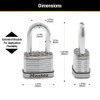 Master Lock Silver Magnum Outdoor Padlock with Key, Keyed Alike