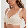 HACI Women's Front Closure Posture Bra Full Coverage Back Support