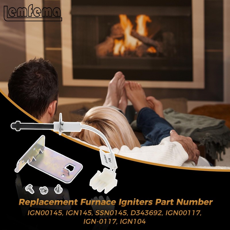 IGN00145 Furnace Igniter, 768A 815 Hot Surface Ignitor with Installation
