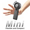 Portable Handheld Fan With Ice Cooling, 3-IN-1 Turbo Fan 5-Speed
