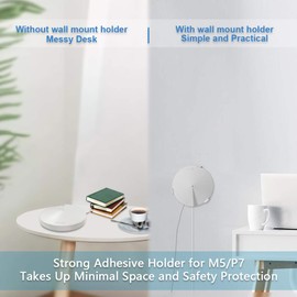 Wandhalterung VHB Stick On für TP-Link Deco M5, TP-Link Deco P7 Whole Home Mesh WiFi System, stark klebende Wandhalterung für TP-Link Home WiFi (2 Stück)