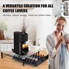 Tempered Glass Coffee Pod Drawer,Nespresso Vertuo Pod Holder Drawer for