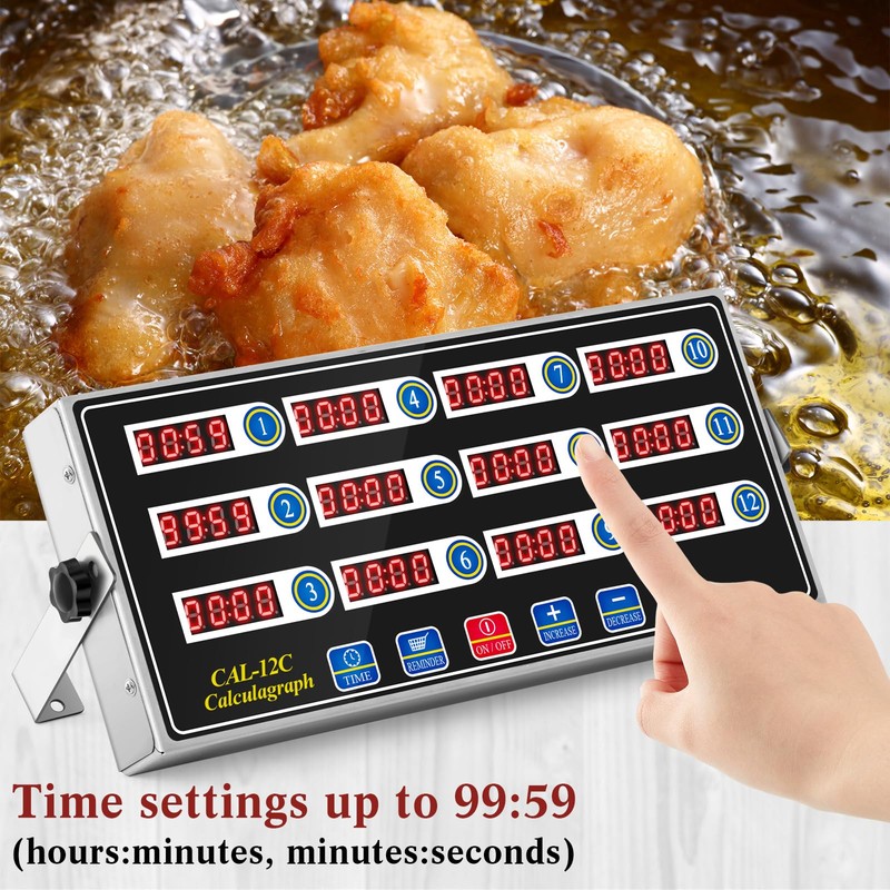 Relaxweex 2 Pcs 12 Channel Digital Kitchen Timers Commercial Kitchen