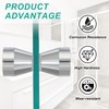 PATIKIL Glass Shower Door Handle, Aluminum Alloy Back-to-Back Shower Door