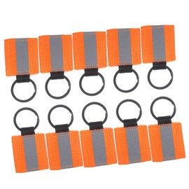 CORHAD Visibile Reflective Tags 10pcs Reflective Keychain for Lightweight Pendants Dog Leash Accessory