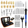 Pyrography Soldering Iron Set, Temperature Adjustable 200~450 °C, 2-in-1 Soldering