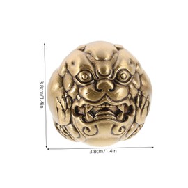VICASKY Chinese Brass Baoding Balls Hand Therapy Exercise Tool for Seniors Vintage Feng Shui Decor Portable Meditation Balls for and Wrist Strengthening