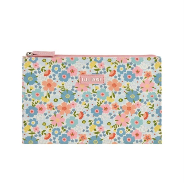 DLP Maggy Lili Pink Multicolour Pencil Case Toiletry Bag, multicoloured,
