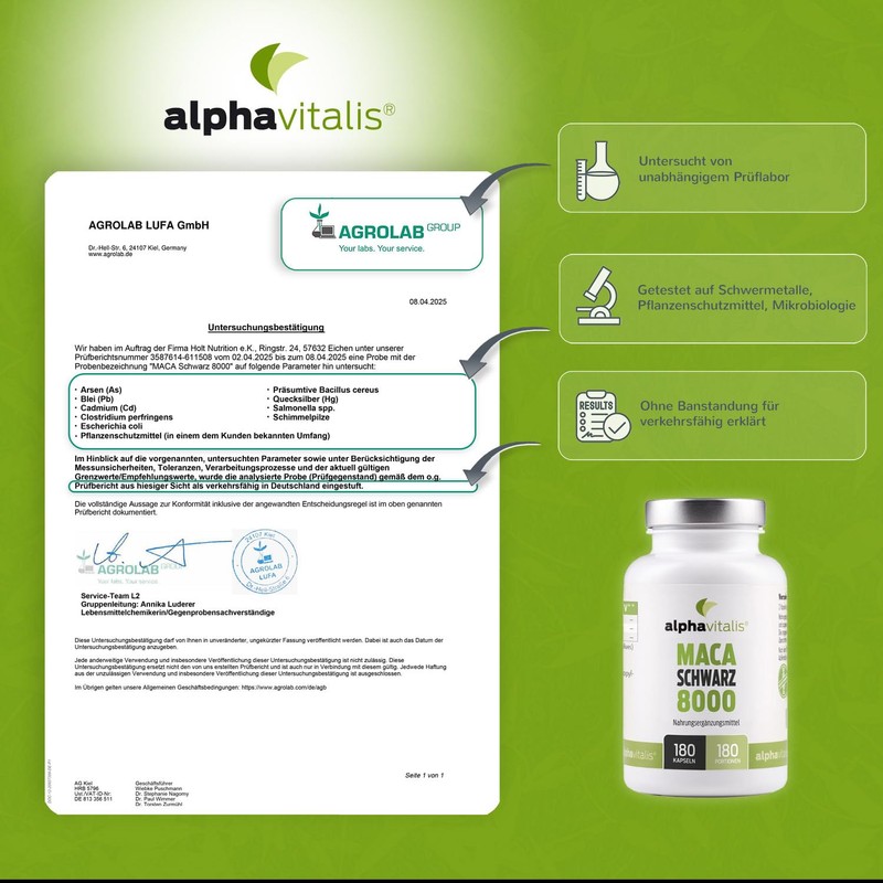 Maca Black 4000 mg per Daily Dose - 180 Maca