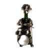 Happy Drummer Metal Wine Bottle Holder Kitchen Display Character