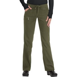 KOI Lite Women's Peace Drawstring Scrub Pant Medium Olive Green