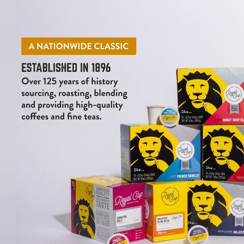 ROYAL CUP SIGNATURE COFFEE - French Vanilla Light Roast Single-Serve