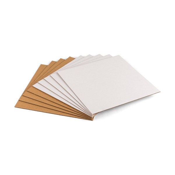 Kayritonz LP Record Insert Pads 12.5x12.5 inch One-Side White Corrugated