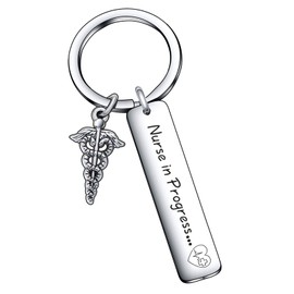 De&ai Nursing School Gifts For Future Nurse Gifts Nurses Day Keychain Nursing Student Keychain for Intern Keyring RN Graduation Jewelry