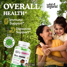 Wild & Organic Wild & Organic Sea Moss Gummies for Kids & Immune Support Gummies