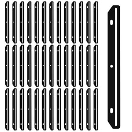 FdcLixuvol 40 Pcs Magazine Holder for Binder, 3 Hole Punched Magazine Binder Magazines Organizer 3 Ring Binders Insert Strips for Magazines Storage Craft Paper File Book, Black