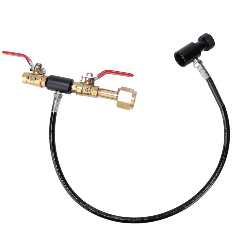 CO2 Cylinder Refill Adapter with 24in Hose for Soda Filling