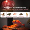 Briignite Reptile Heat Lamp Red, Reptile Night Lamp 50W, G9