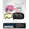 OutdoorMaster Heron Ski Goggles with 2 Lens, Frameless, Magnetic Interchangeable