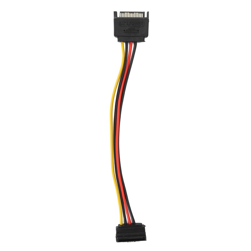 10 Pack SATA Cables 15 Pin 90 Degree Male to