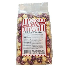 Peanut Butter & Jelly Popcorn | HR Poppin' Snacks - Made in USA - Made in Nebraska - Nebraska popcorn - Produced in Gibbon, Nebraska