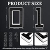 XTAUTO 6.7" Solar Powered House Numbers for Outside, Address Signs