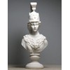 Athena Minerva Bust Greek Roman Goddess Statue Handmade Sculpture Head