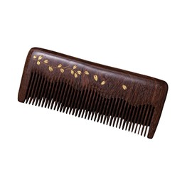 Kodewiet Sandalwood Hair Comb - 100% Natural, Anti-Static, Wooden Comb for Scalp and Hair Health, Improves Blood Circulation, Reduces Hair Loss and Dandruff, Gray, 5.9 * 2.1 *0.43inch