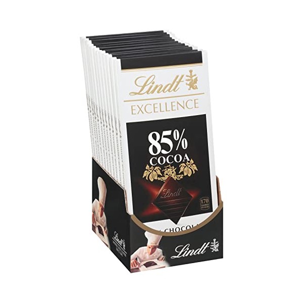 Lindt EXCELLENCE 85% Cocoa Dark Chocolate Bar, Easter Chocolate Candy,