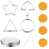 Honeydak 6 Pcs Stainless Steel Cookie Cutters, National Sugar Cookie
