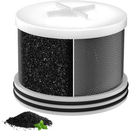 MakeFit Shower Head Activated Carbon Filter Replacement Cartridge for MakeFit Filtered Shower Head - H5H117 (1-PACK)