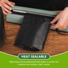 Durimoiy Matte Black Mylar Bags - 7.8x11.7 inches Large Sealable