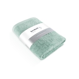 herzbach home Luxury Sauna Towel 80 x 200 cm (Mint) - Large, Soft & Absorbent Sauna Towel in Best Quality - 100% Natural Cotton