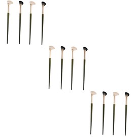 FOMIYES 3sets Professional Makeup Brush Set Angled Eye Shadow Brush for Nose Contour Eyebrow Eyes Foundation Perfect for Beginners to Artists 4pcs*3