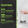 Homewerks GR001SS Glass Rinser for Kitchen Sinks, Bar Glass Rinser