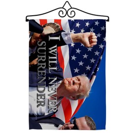Ornament Collection Stand with Trump Rally Shooting Flag Hanger Kit Wall Home Room Tapestry MAGA Poster Election 2024 President 47 Yard Sign Outdoor Patriotic Decoration, Republican Gifts Made in USA