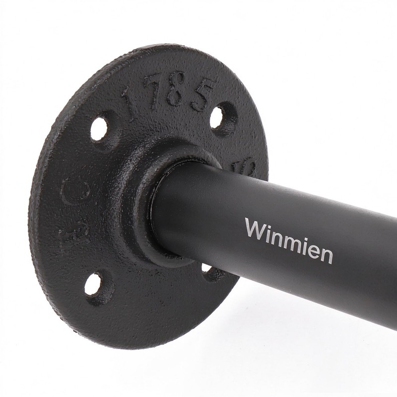 Winmien Industrial Pipe Clothes Rack, 50 In Heavy Duty Wall