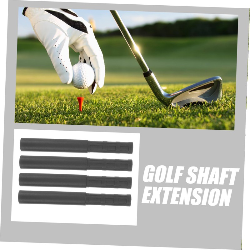 Kisangel 4pcs Carbon Fiber Golf Club Extension Rods Easy Install
